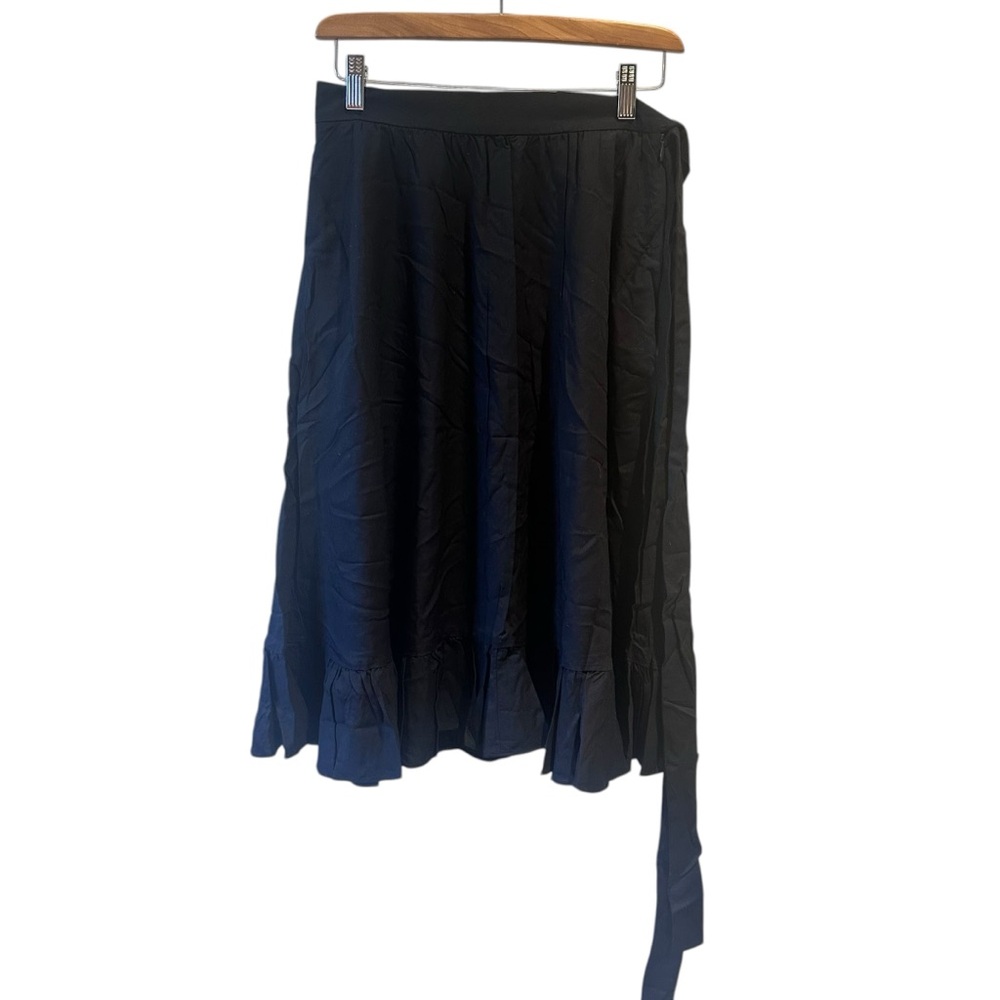 JW‎ Anderson Uniqlo Navy Ruffle Midi Skirt Size 6 NWT